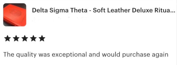 Delta Sigma Theta Soft Leather Deluxe Ritual Cover