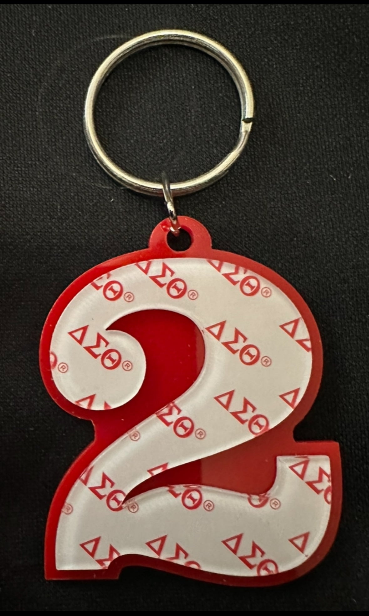 Delta Sigma Theta Custom Number Keychains