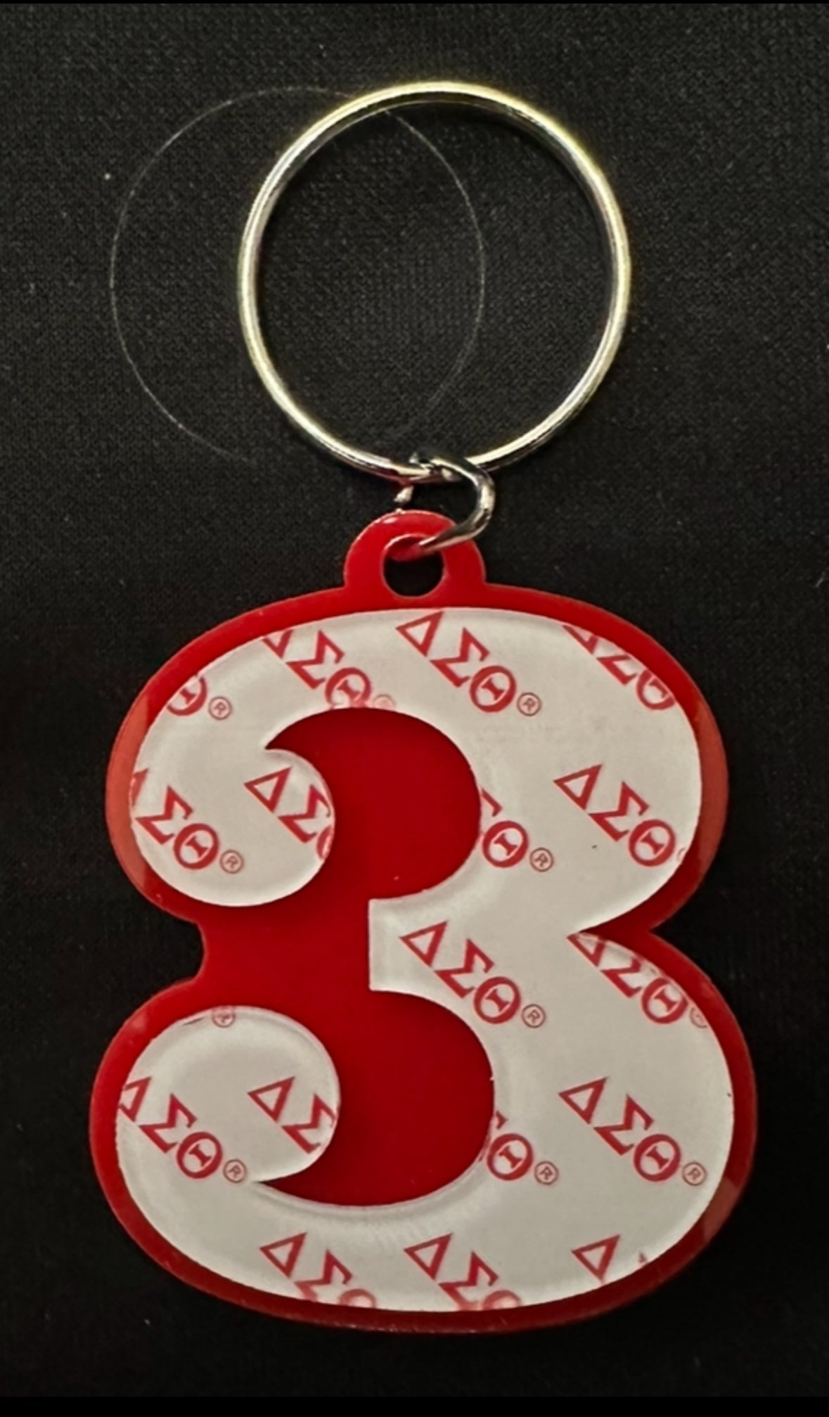 Delta Sigma Theta Custom Number Keychains