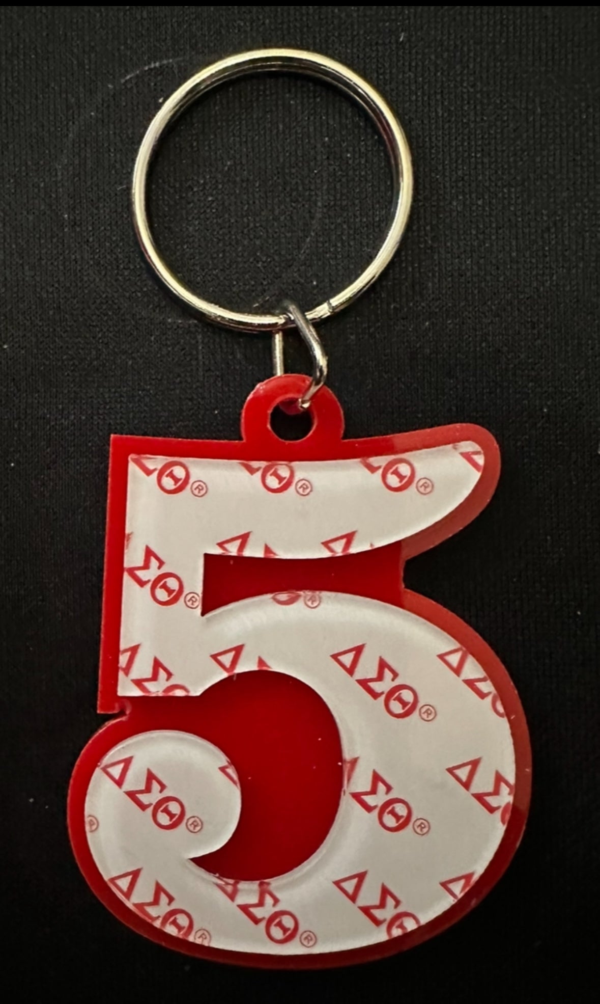 Delta Sigma Theta Custom Number Keychains