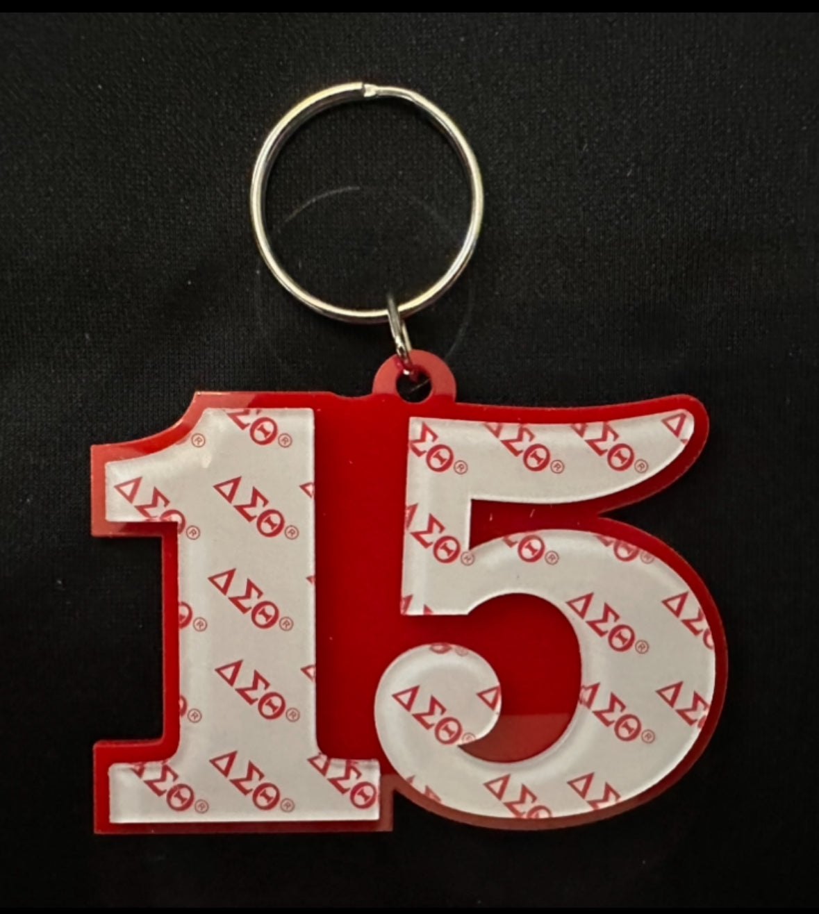 Delta Sigma Theta Custom Number Keychains