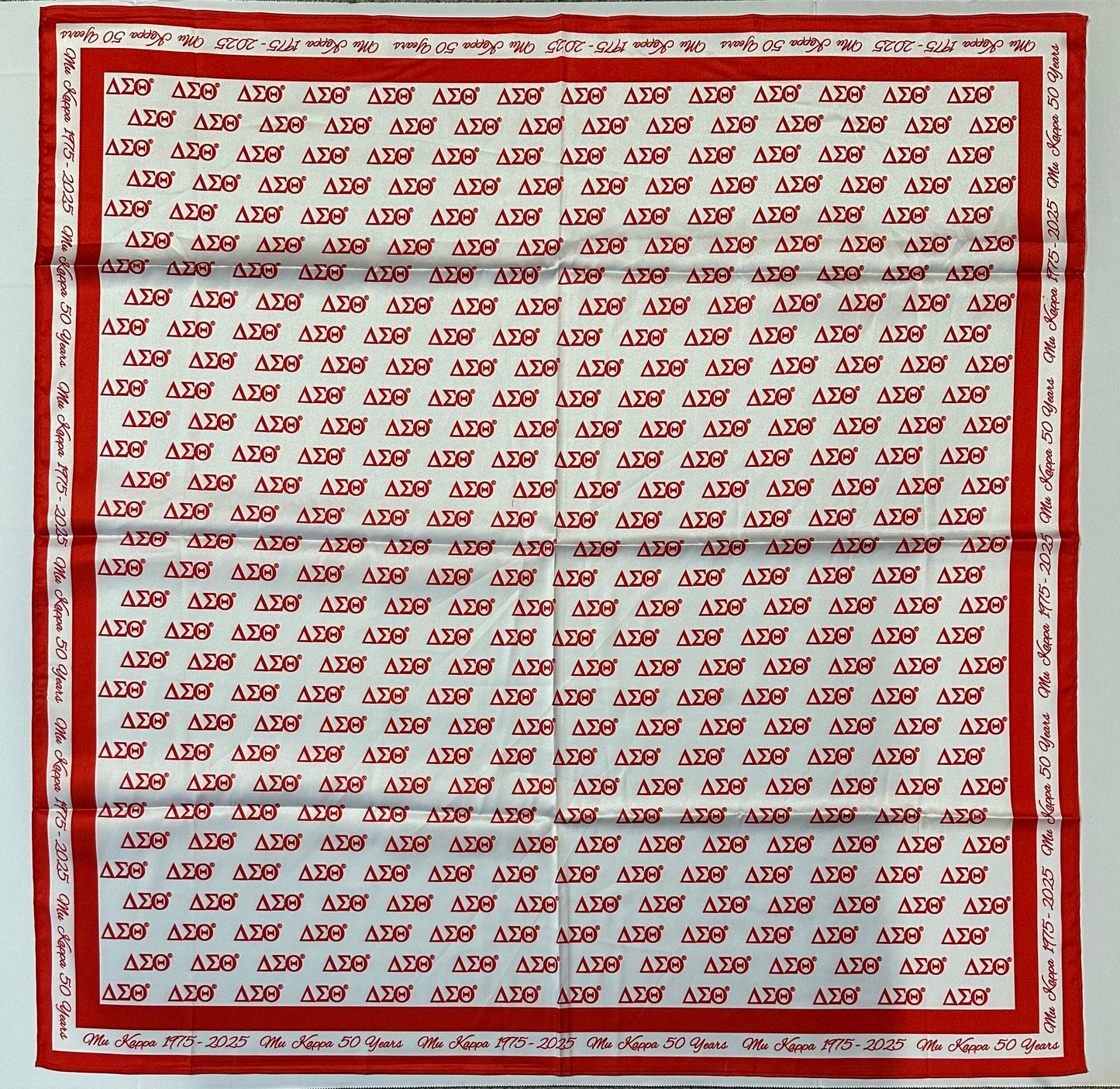 Delta Sigma Theta “Custom” Silk Fashion Scarf - 25 qty Minimum Order (Bulk Order) Please Call/Email for more than 25 qty