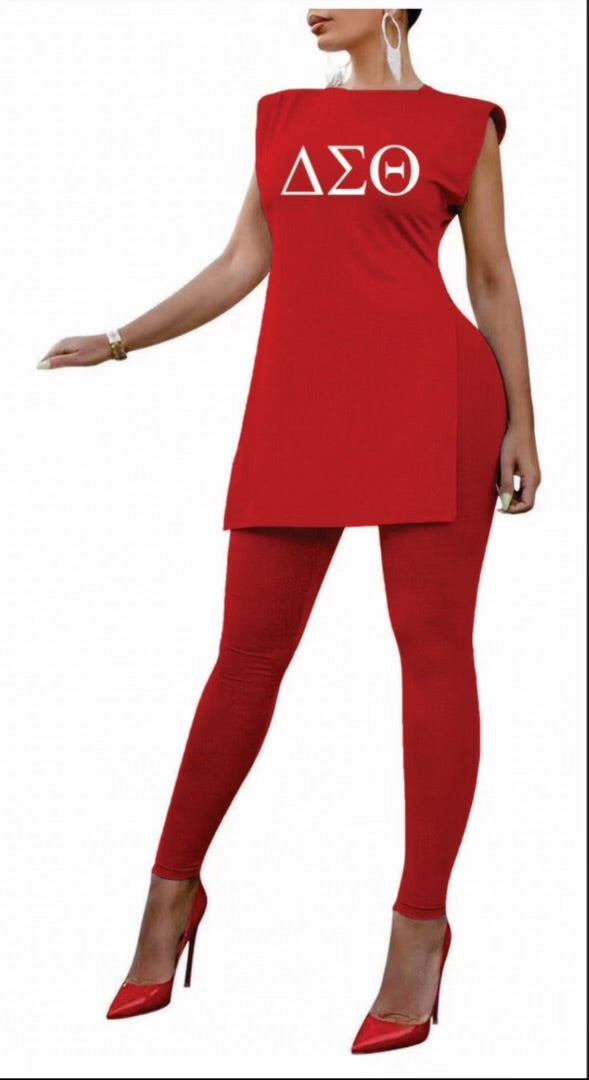 Delta Sigma Theta Sleeveless Fashion Outfit