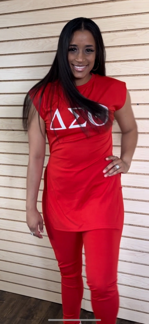 Delta Sigma Theta Sleeveless Fashion Outfit