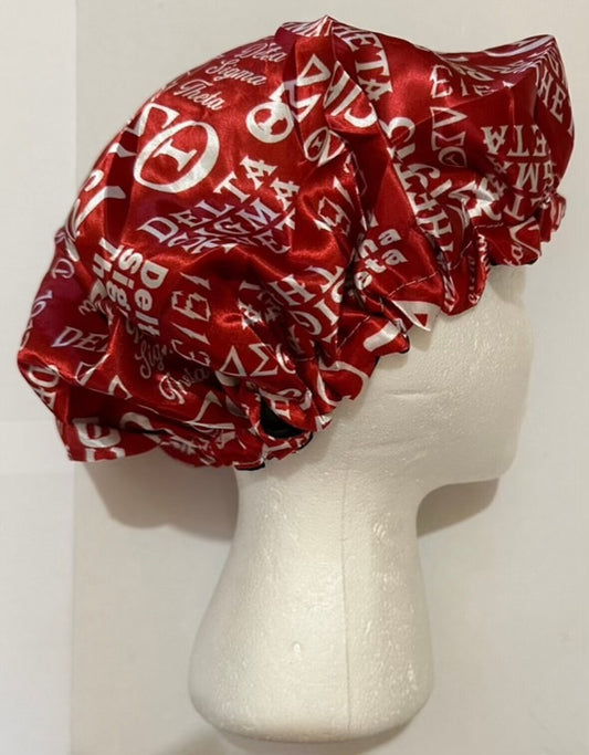 Delta Sigma Theta Satin Bonnet