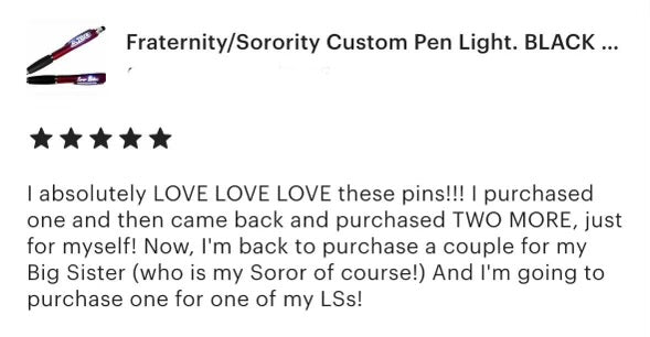 Delta Sigma Theta Custom Writing Pen