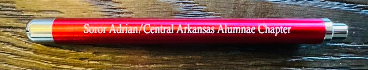 Delta Sigma Theta Custom LED Penlight - On & Off Push Button (Bulk Pricing Available)