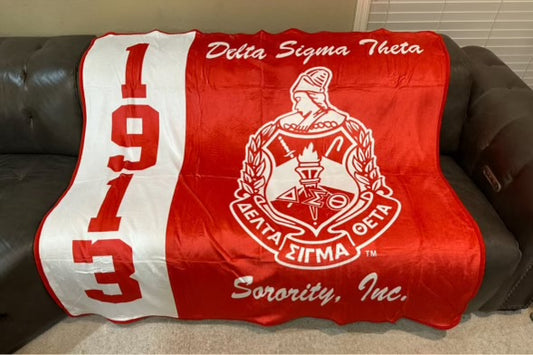 Delta Sigma Theta Fleece Throw