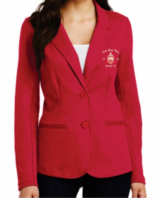 Delta Sigma Theta Cotton/Knit Blazer