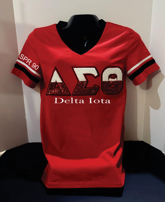 Delta Sigma Theta Delta Iota SPR 90 Red Vneck